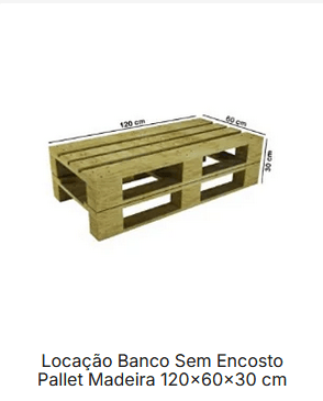 Banco sem encosto Pallet